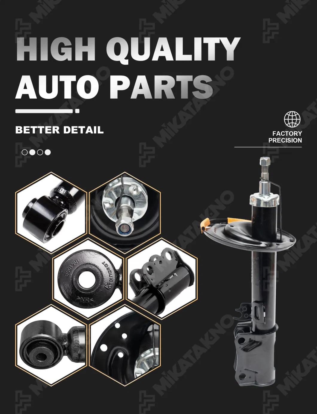 Mikatakno Absorber Shocks for All Types of Cars in High Quality and Factory Prices