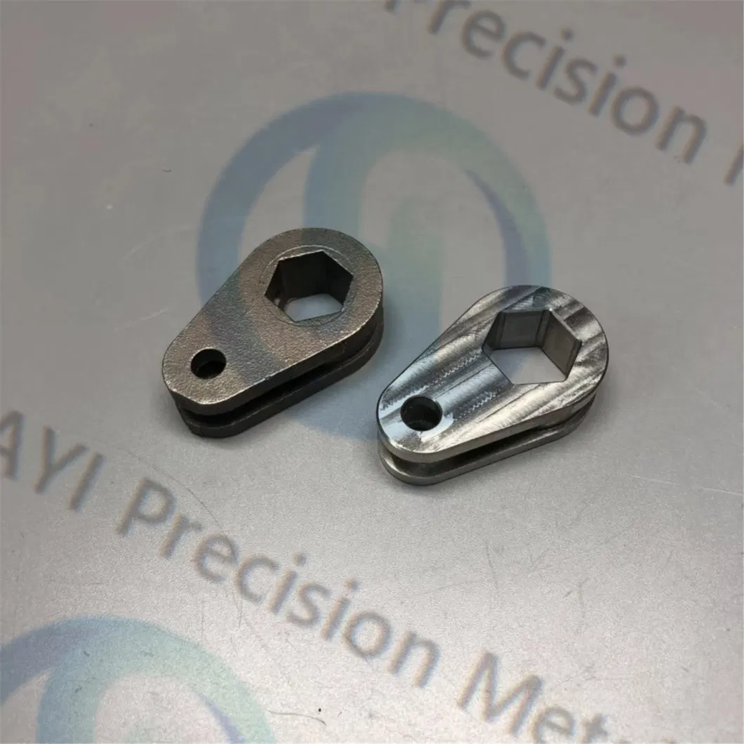 Nature Anodized CNC Milling Aluminum Block Parts Prototype Precision Metal Zipper Head