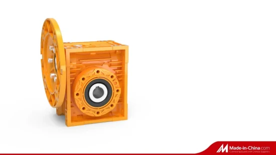 Right Angle Aluminum Body Worm Gearbox with Output Flange